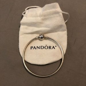 Pandora 8” Sterling Silver Bangle Bracelet